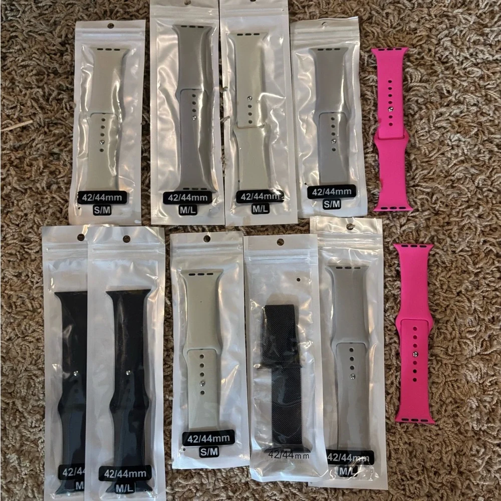 🌟Smartwatch Replacement Bands - Black, Gray, Pink